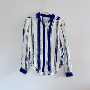 Anthropologie Maeve Striped Button Down